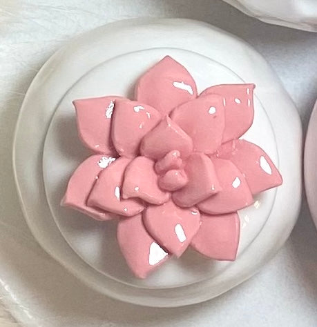 Unique Flower Case with three Scented Candle