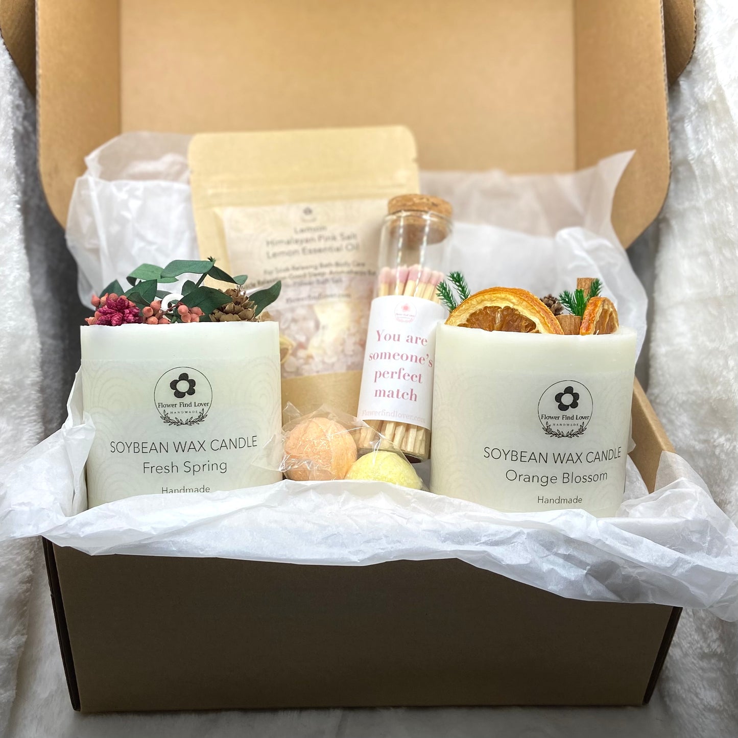 Relax & Recharge: Lemon Himalayan Salt & Aromatherapy Candle Set