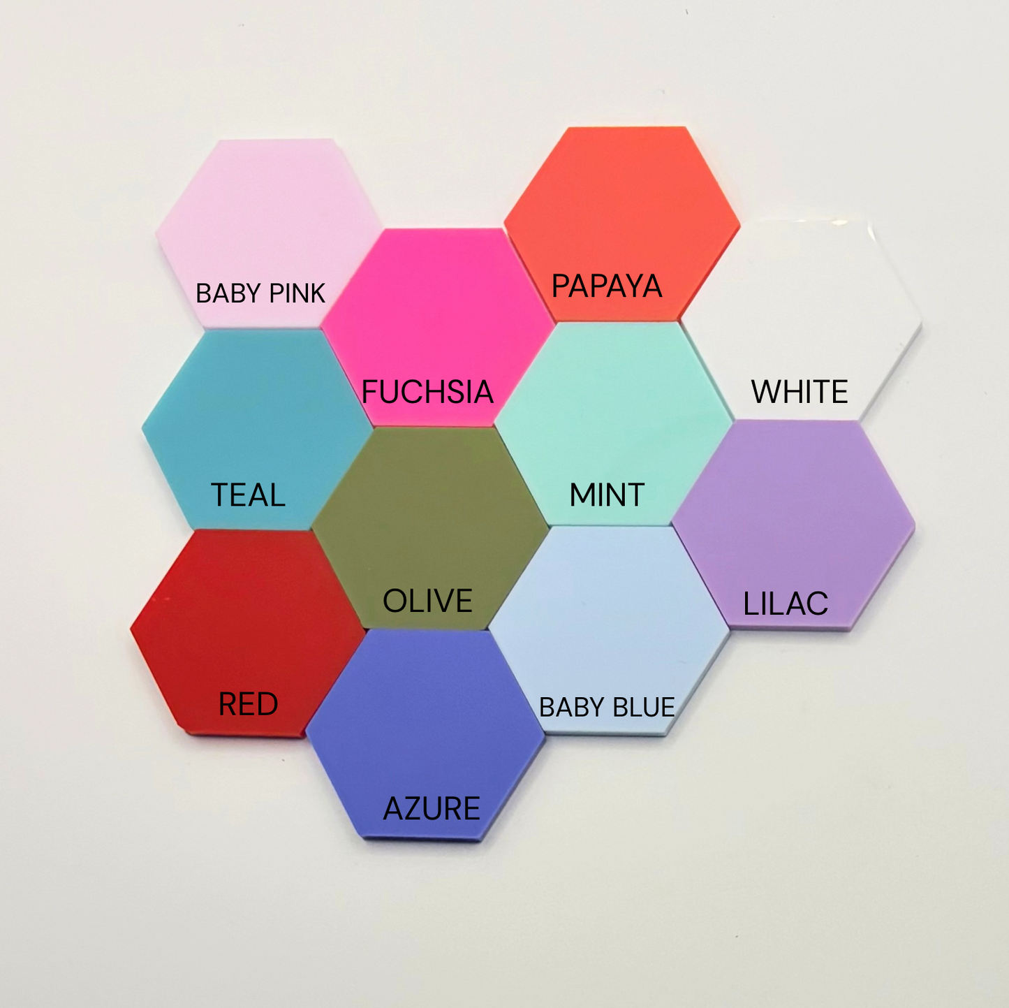 Custom Acrylic Name Badge | Lilac & White Mini Checkerboard Scallop Tag (1.75" x 1.75")