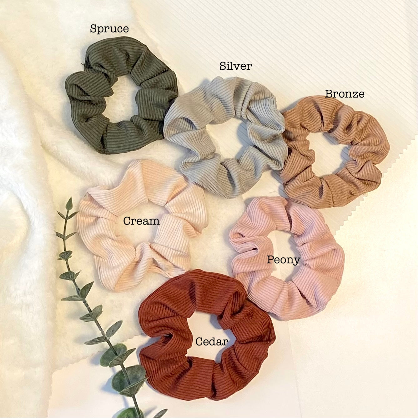 Waffle Texture Scrunchies: Cozy Comfort, Chic Style