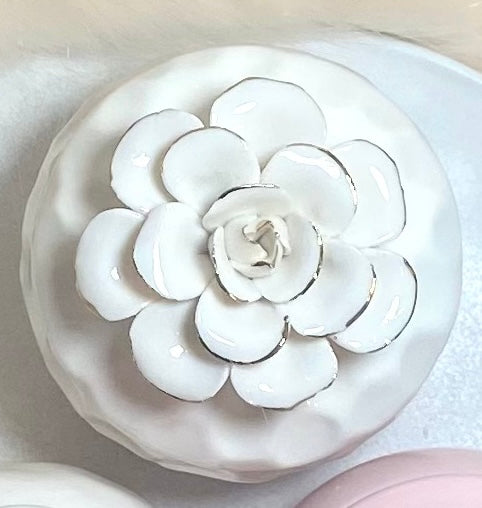 Unique Flower Case with three Scented  Candle