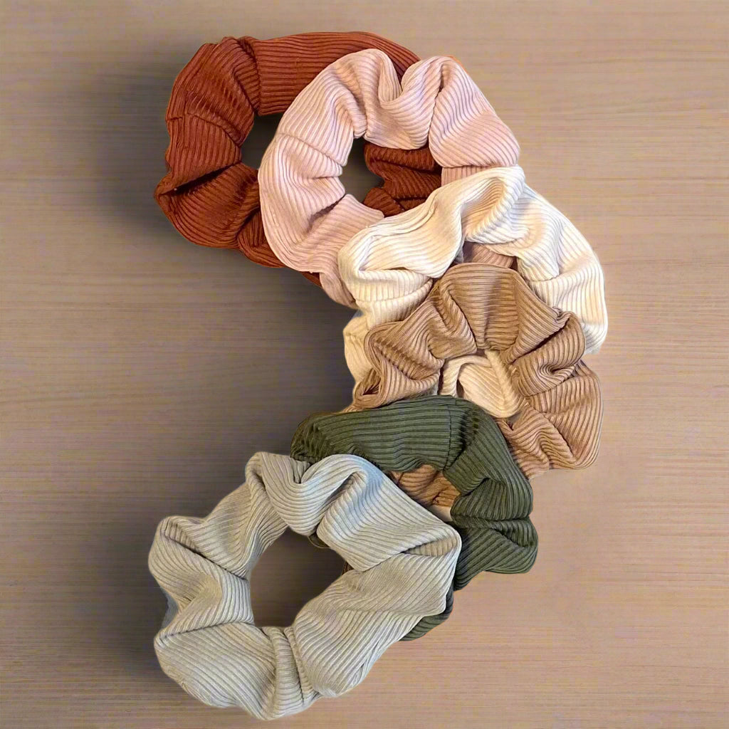 Waffle Texture Scrunchies: Cozy Comfort, Chic Style
